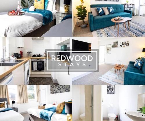 Modern 1 Bed 1 Bath Apartment for Corporates & Contractors, Free Parking, Wi-Fi & Netflix By Redwood Stays