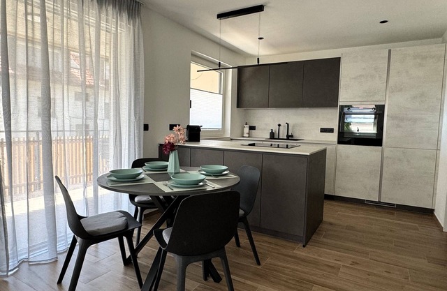 Modern apartment with large balcony. Near city center.