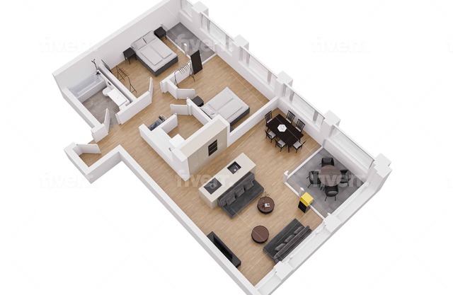 Modern Apartment with Panoramic Mountain Views