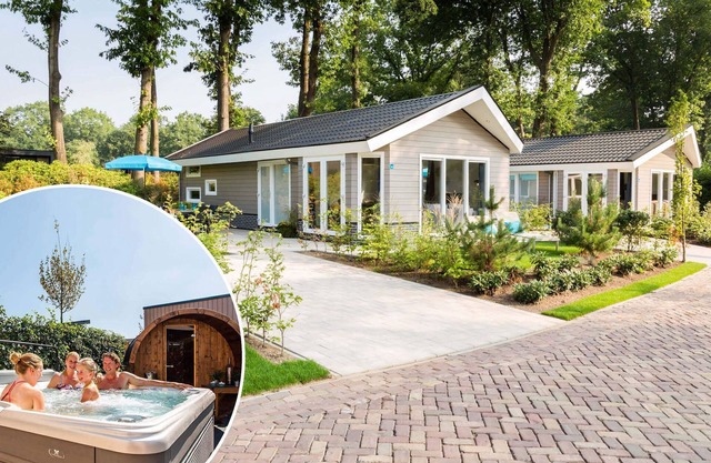Modern chalet with outdoor sauna near the Veluwe