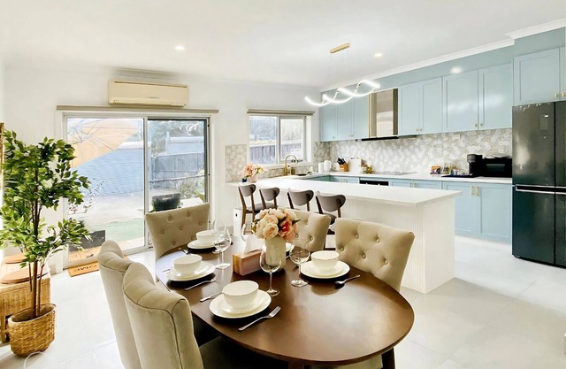 Modern Family Oasis—4BR, Free Parking, Steps to Shops & Train