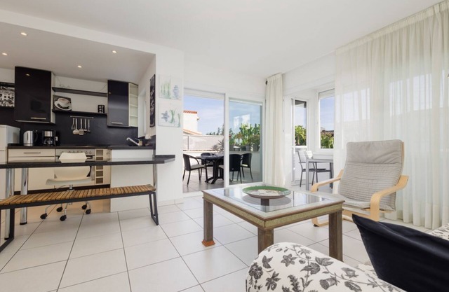 Modern holiday home with private garden in Costabella, Marbella