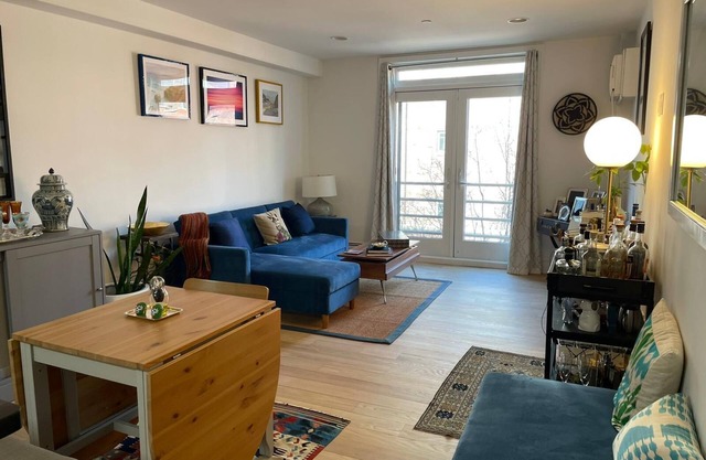 Modern lg 2/2 Condo central Wburg : balcony, prkg, roof, gym. Sleeps 6