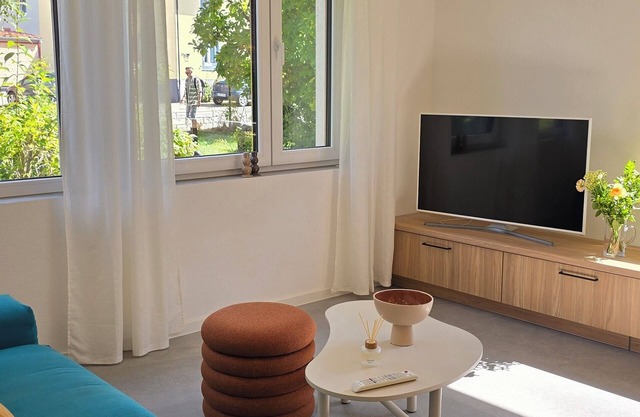 Modern living: designer apartment with lots of details