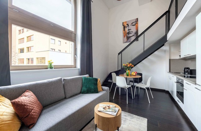 Modern loft-studio near metro Křižíkova