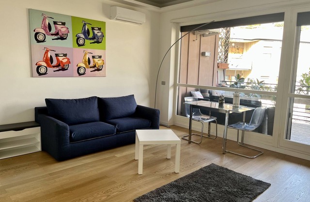 Modern one-bedroom apartment with terrace