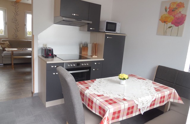 Modern vacation apartment (50m2) with wood-burning stove