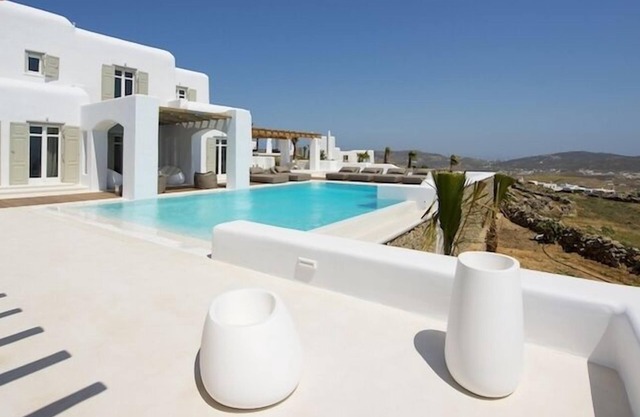 Mykonos large Greek villa rental, private pool