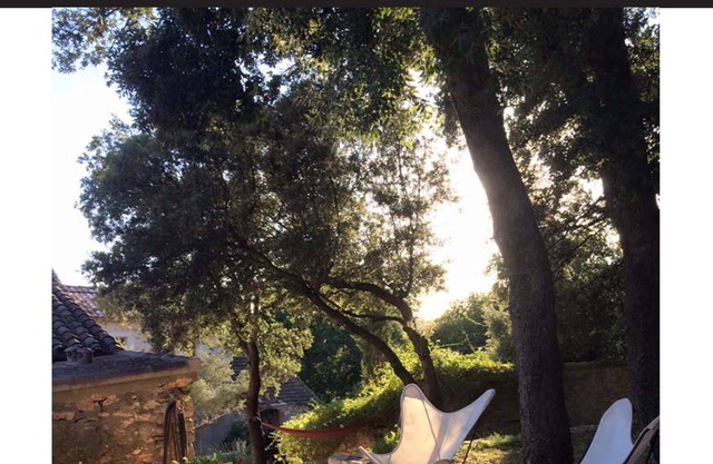 Near Uzès sheepfold restored with swimming pool.