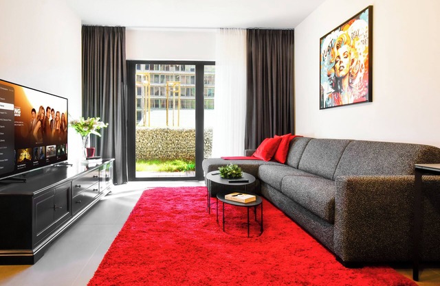 New Designer Apt | Gated Parking, EV Charger, Patio