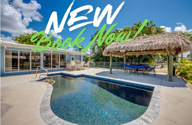 NEW LISTING! Heated Pool, Canal, Outdoor Bar, King Bed