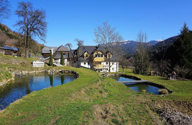 New, modern XL apartments with large grounds, fish ponds and alpacas