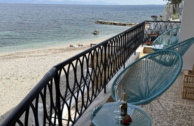 Newly renovated luxury apartment on the beach with large sea front patio