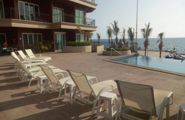 Oceanfront, 3 Bedroom, 2800 Square Foot, top floor Condo In Historical Mazatlan
