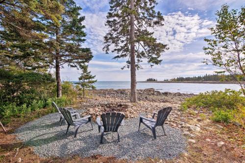 Oceanfront Prospect Harbor House with Deck, View