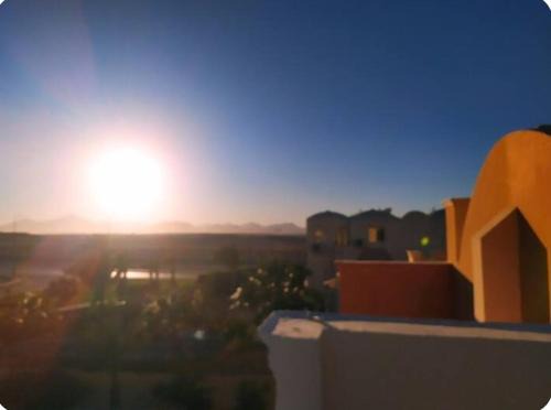 One bedroom flat with large terrace in a villa with swimming pool