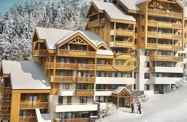 OZ/Domaine d'Alpe d'Huez, facing south, ski-in ski-out, 4 rooms, 3 bedrooms, 8 p