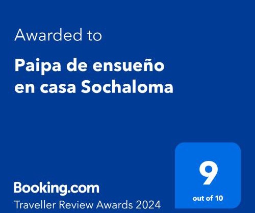 Paipa de ensueño en casa Sochaloma