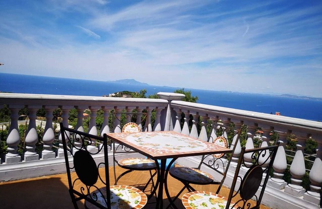 Panoramic penthouse with sea view terrace on the Gulf of Naples with SWIMMING POOL