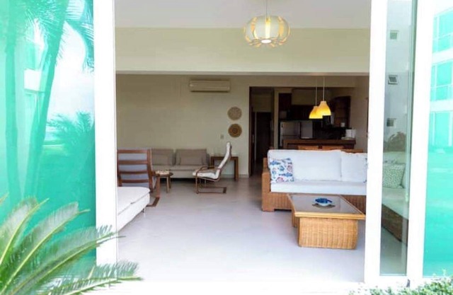 Peaceful Beachfront Condo! Direct access to the beach. Family size condo.