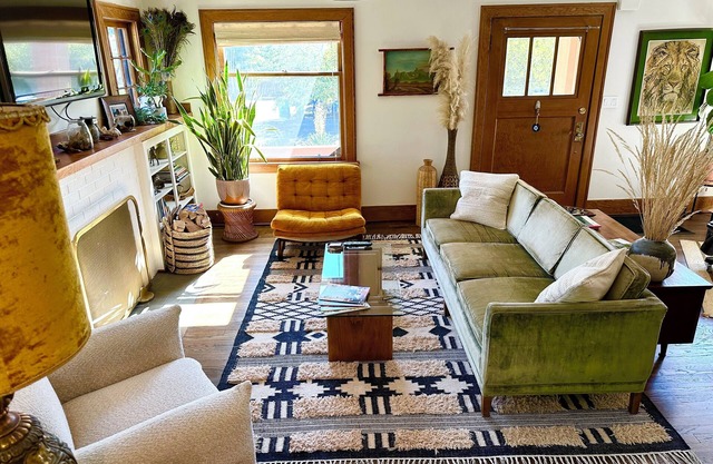 Plant-Filled Boho Retreat, Walk to Coffee & Eats