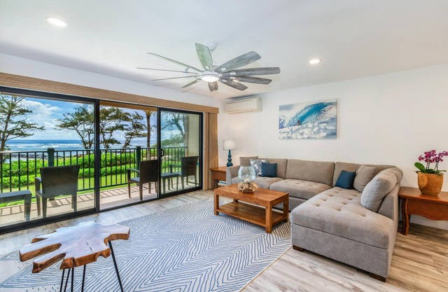 Pono Kai A-201 Air conditioned, Oceanfront Condo on the Coconut Coast