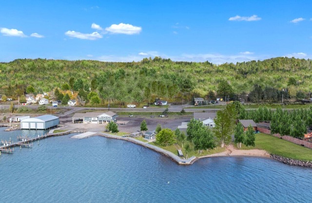 Pontoon boat, snowmobile rentals available next door!