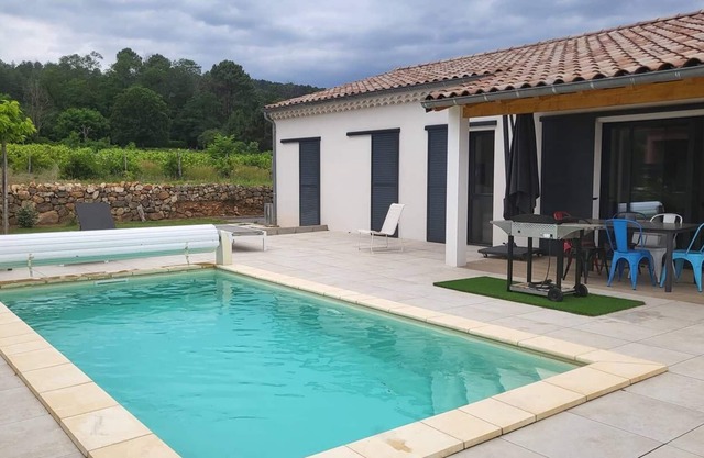 Pretty Villa En Joy 2 of 94m2 with 3 bedrooms for 6 people with its private heated pool and...