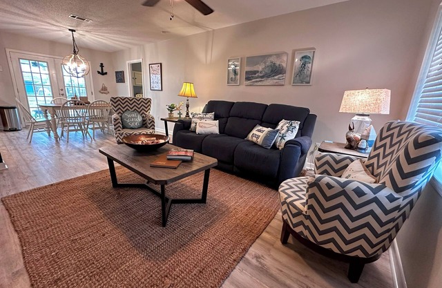Private 2 bedroom 1.5 bathroom home w/large fenced yard. Fast WiFi. Pets ok.