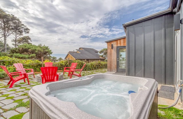 Private, Gorgeous Retro Style A-Frame is Steps from the Beach Near Newport!