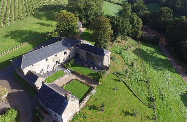 Quality Stone Barns With Heated Swimming Pool Located in 64 Acres Of Farm Land