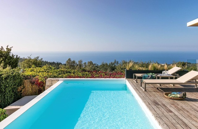 R 250 Luxury Suite With Private Pool Sea Views of the Ionian Breakfast Inc