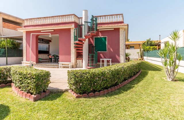 Red-house near the beach and with