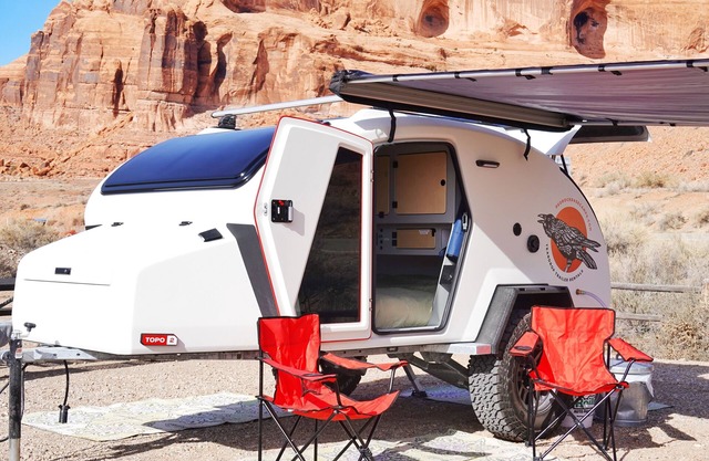Red Rock Base Camps Teardrop Trailer #1. Take your hotel room outside!