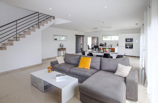 Relax to the fullest in this beautiful vacation home with pool.