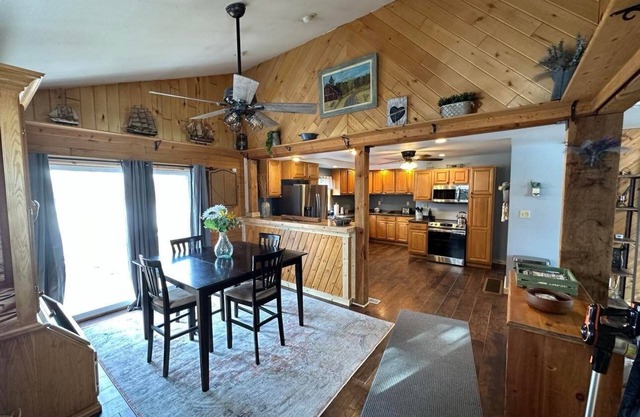 Right off the main trail system! Heated garage large parking for large trailers