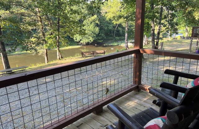 River cabin on Upper Mountain Fork river in Hatfield near Mena AR-Wolf Pen Gap