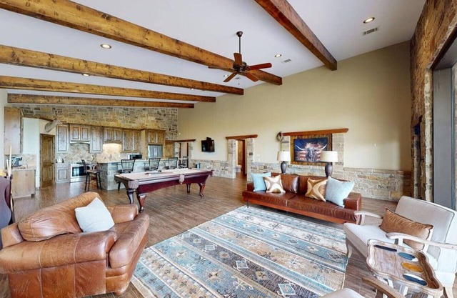 Riverside Oasis: Pool Table Entertainment