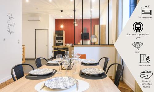 Roanne Centre 6 pers Appartement Gare 10 min