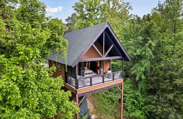 Romantic Couples Treehouse! Theatre! 3 min to PF!