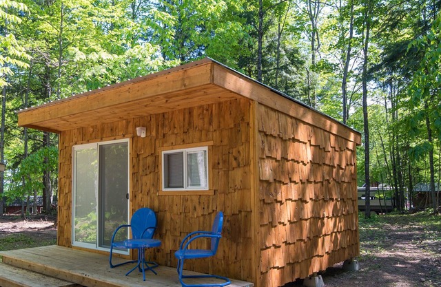 Rustic bungalow located within a campground