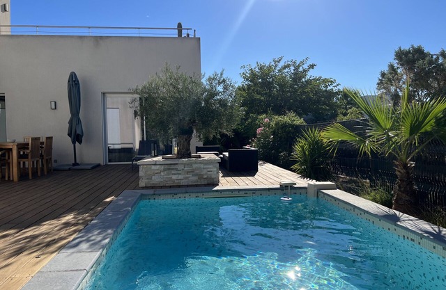 Sète, villa moderne 4 étoiles avec piscine