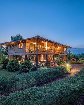 SaffronStays Satori Woodhouse, Ultra two bedroom villa on 8 Acres Estate, By The Mulshi Lake