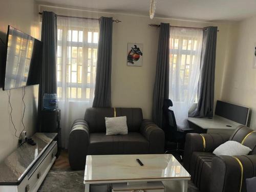 Sahel Executive Studio apartment with separate kitchen and bathroom in another section from the main room for cheap accommodation in Elgon View near Eldoret sports club,Rapha Hospital, Naivas supermarket, rupha mall, and Eldoret International Airport