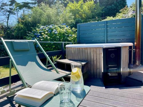 Scorfel Lodge, Northwood, Bain nordique, terrasse