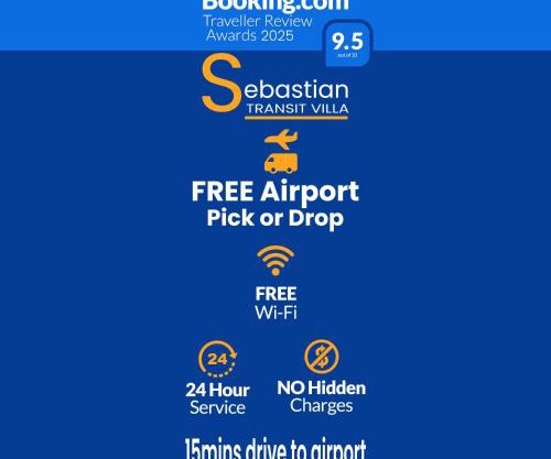Sebastian Transit Villa with Free airport shuttle