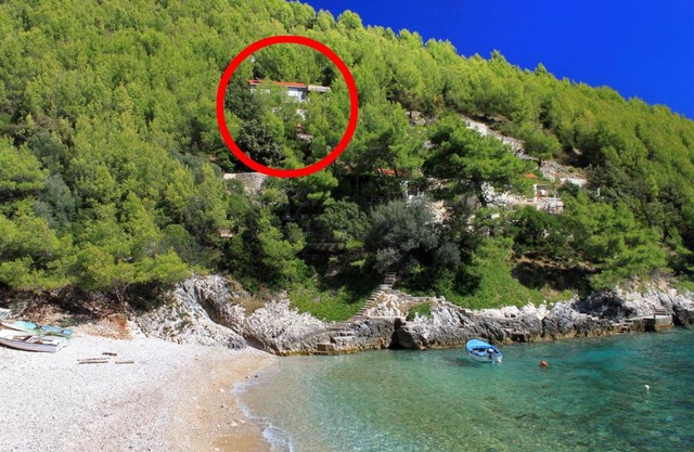 Secluded fisherman's cottage Cove Bratinja Luka, Korcula - 9224