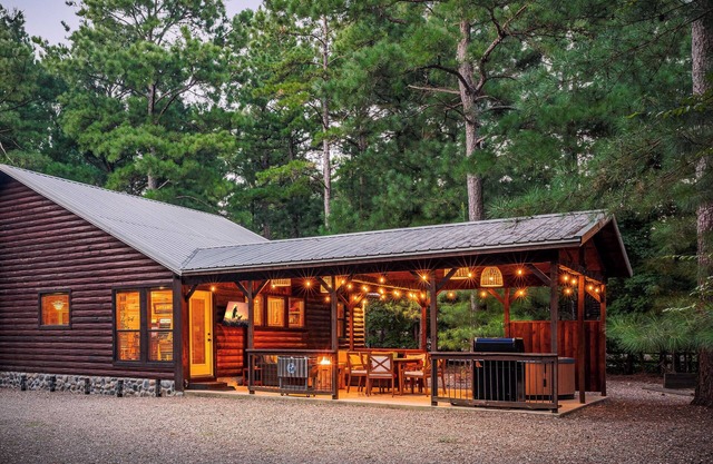 Secluded Stylish Cabin - Large Patio, Hot Tub, Fire Pit, Arcade, Pets OK