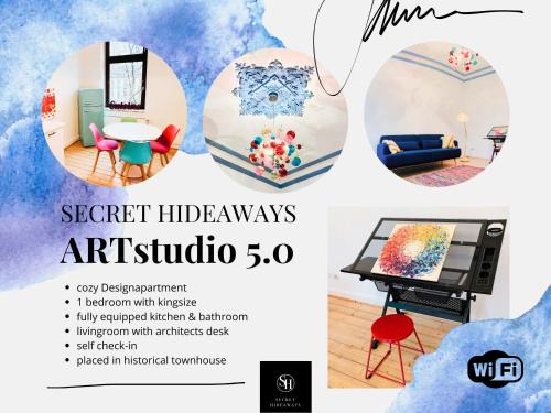 SECRET HIDEAWAYS Design Apartment ARTstudio 5 nahe City l Messe l Hbf