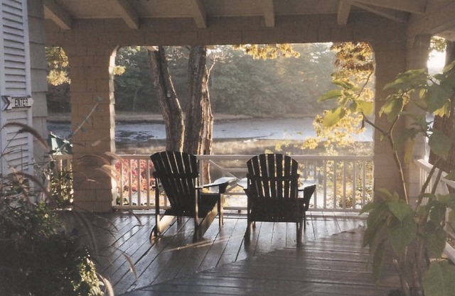 Shingle Style Cottage on the Kennebunk river, overlooking Kennebunkport.